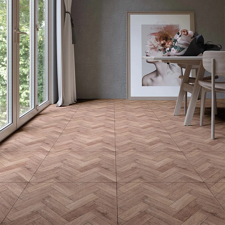 Herring bone wood tiles